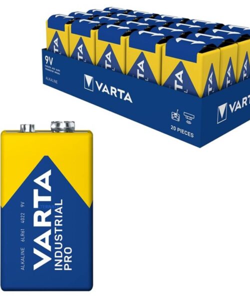 PILA 9V 6LR61 INDUSTRIAL 1.5V CAJA/20 VARTA