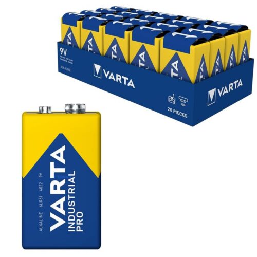PILA 9V 6LR61 INDUSTRIAL 1.5V CAJA/20 VARTA