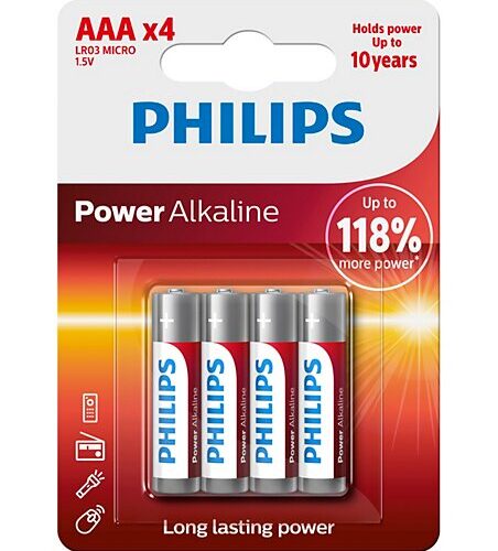 PILA LR-03 PHILIPS POWERLIFE ALCALINA B/4 (24)