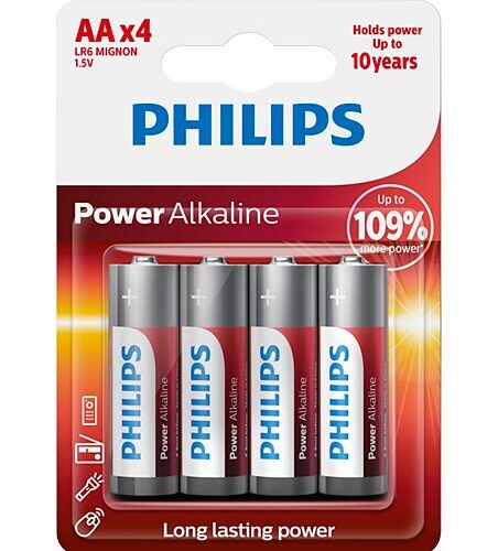 PILA LR-6 PHILIPS POWERLIFE ALCALINA B/4 (24)