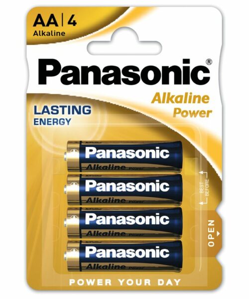 PILA LR-6 AA PANASONIC ALKALINE POWER B/4