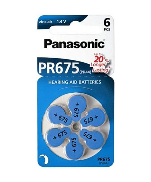 PILA AUDIFONO PR-675 1.4V PANASONIC B/6