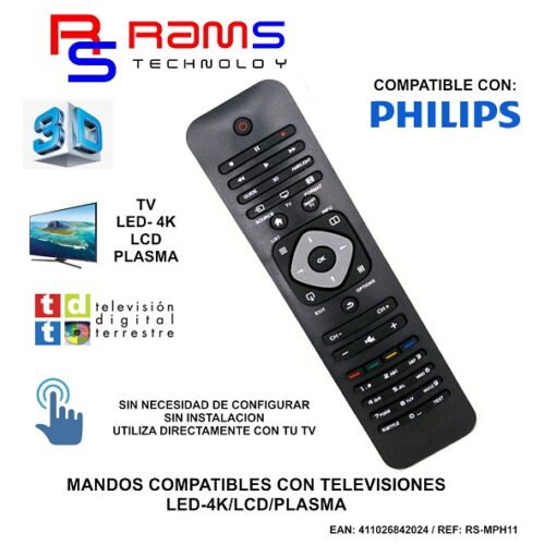 MANDO COMPATIBLE PHILIPS RS-MPH11 - RAMS