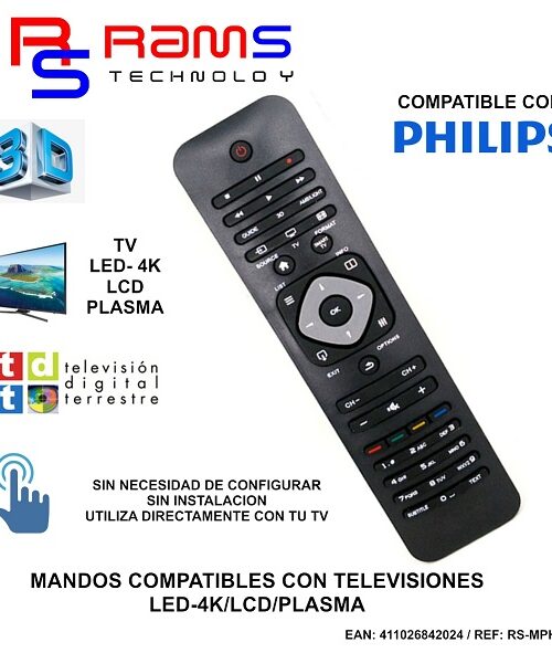 MANDO COMPATIBLE PHILIPS RS-MPH11 - RAMS