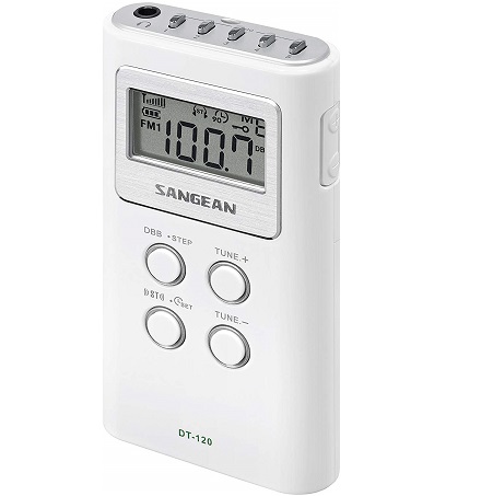 RADIO PORTATIL LCD DT120 SANGEAN BLANCO