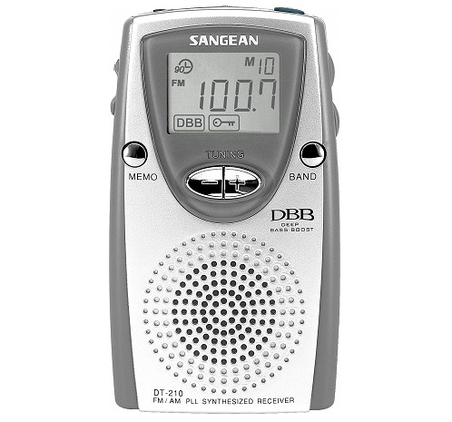 RADIO PORTATIL FM/AM LCD PLATEADO SANGEAN