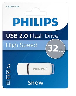 USB 32GB 2.0 SNOW EDITION GRIS PHILIPS (FM32FD70B)