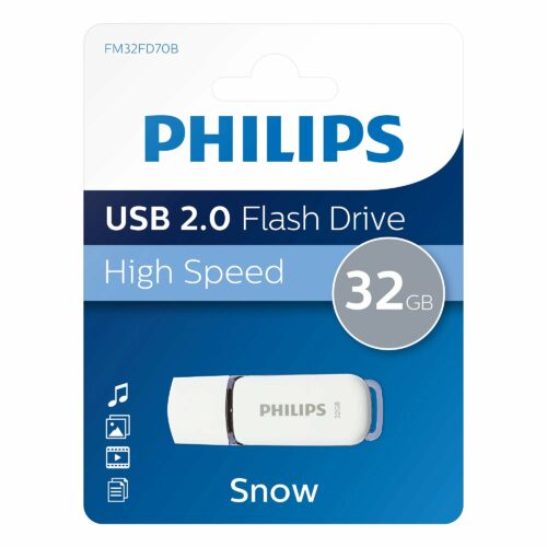 USB 32GB 2.0 SNOW EDITION GRIS PHILIPS (FM32FD70B)