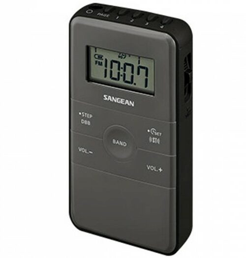 RADIO DE BOLSILLO FM /AM BATERÍA RECARGABLE DT-140  SANGEAN - NEGRO