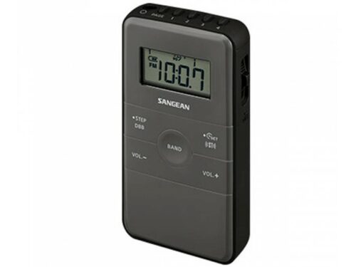 RADIO DE BOLSILLO FM /AM BATERÍA RECARGABLE DT-140  SANGEAN - NEGRO