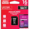 MICRO SD GOODRAM 16GB C10 UHS-I CON ADAPTADOR