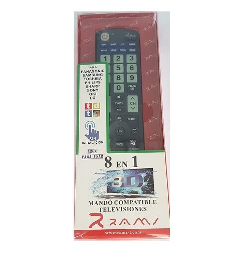 MANDO UNIVERSAL COMPATIBLE 8 EN 1