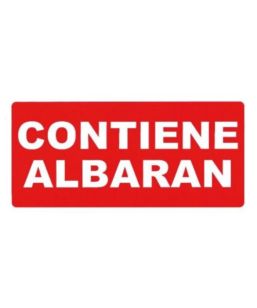 ROLLO 200 ETIQUETAS "CONTIENE ALBARAN" 295 APLI