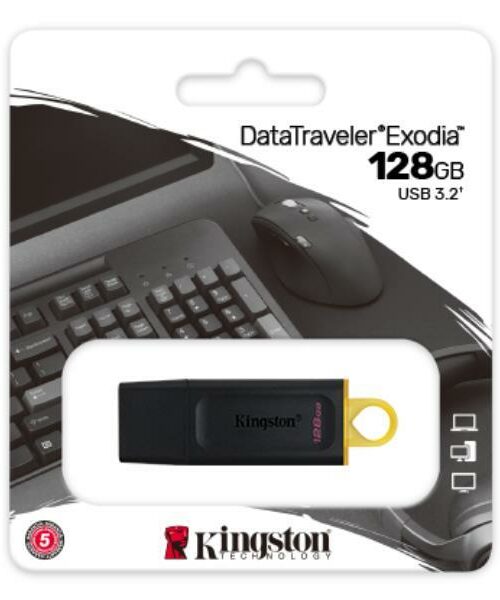 USB PENDRIVE 3.2 DATATRAVELER EXODIA 128GB KINGSTON