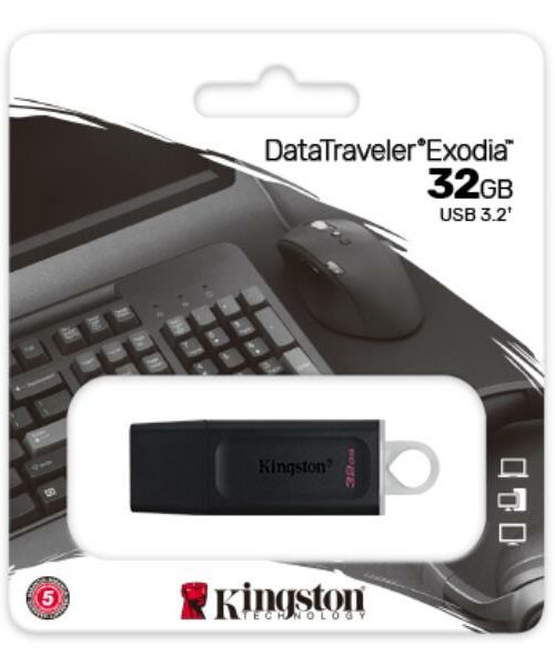 USB PENDRIVE 3.2 DATATRAVELER EXODIA 32GB KINGSTON