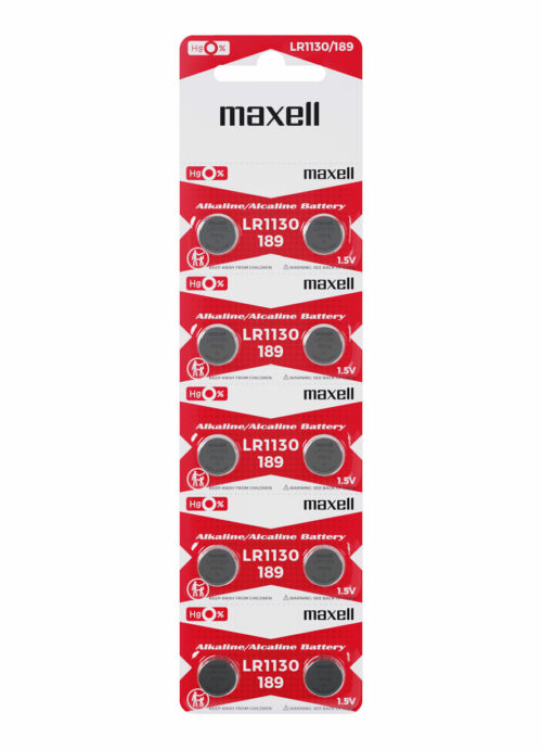 PILA LR-1130 LR54 AG10 ALCALINA BOTON MAXELL B/10